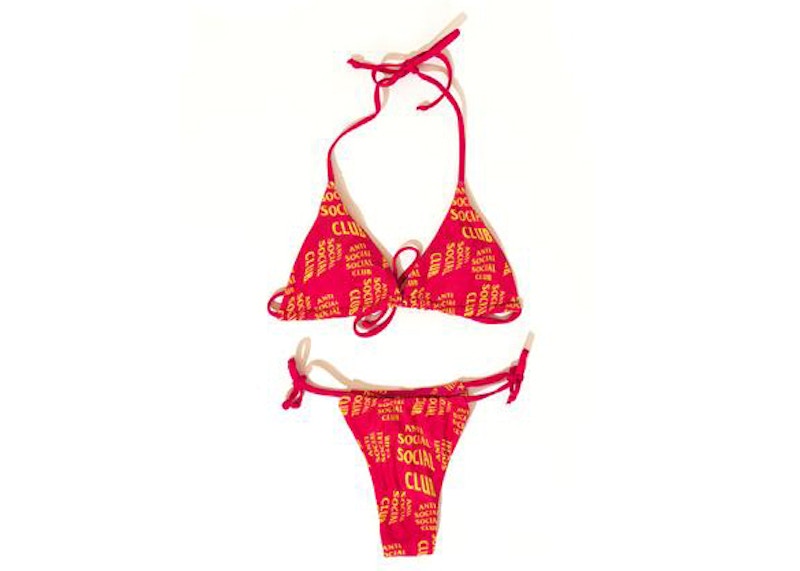 Anti Social Social Club Selfish Bikini Pink/Yellow