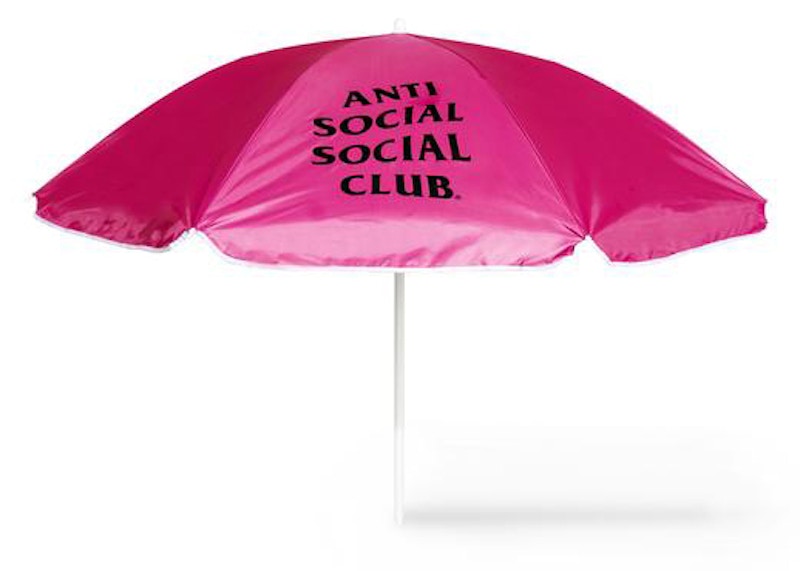 Anti Social Social Club Shaded Me Beach Umbrella Pink