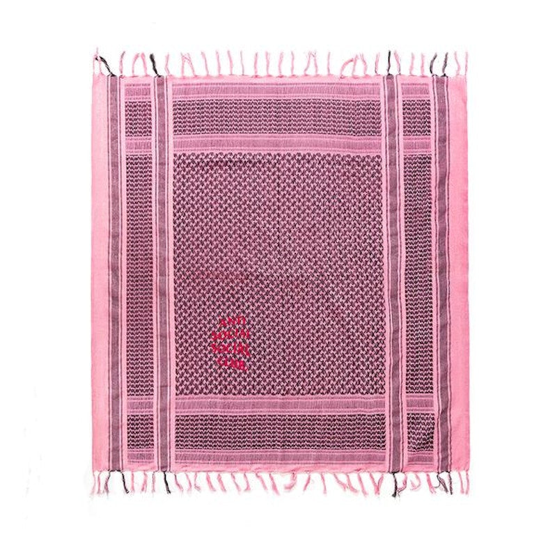 Anti Social Social Club Shemagh Scarf Pink