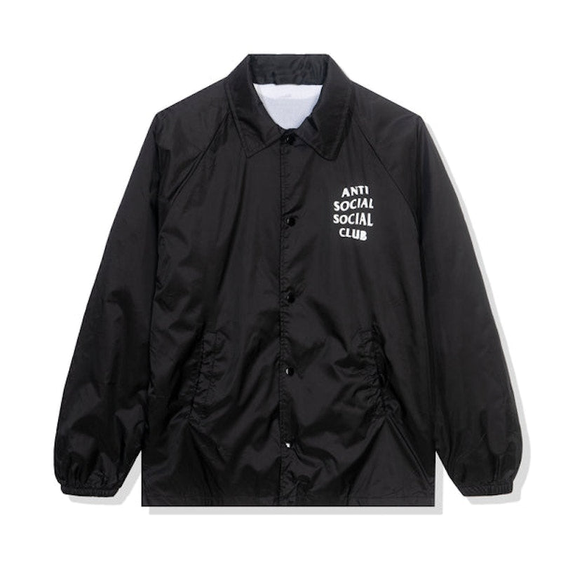 Anti Social Social Club Spiraled Coach Jacket Black