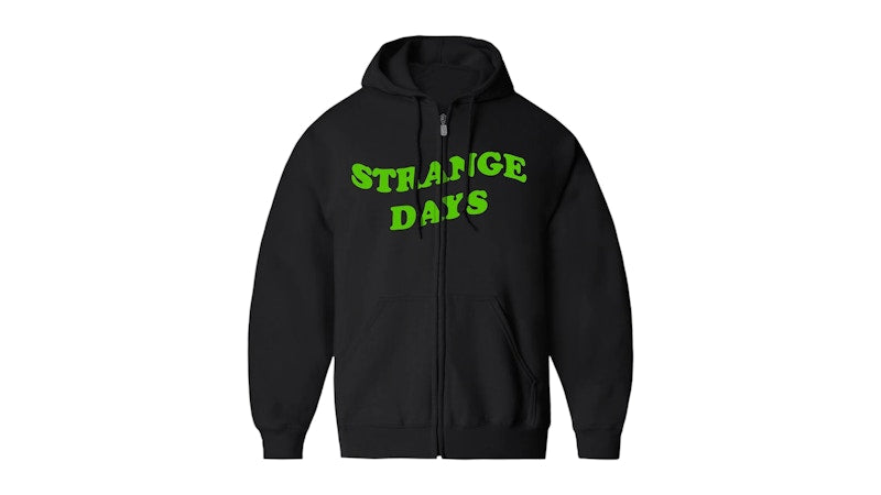Anti Social Social Club Strange Days Zip Hoodie Black