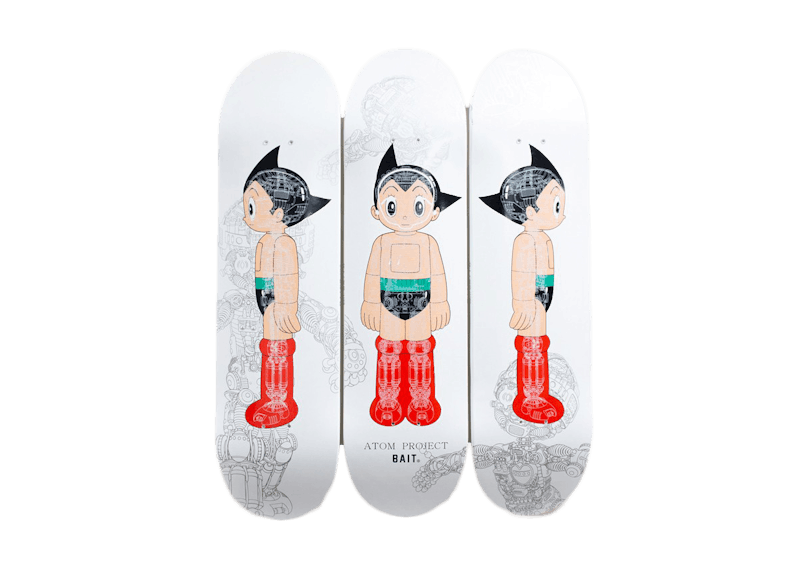 Astro Boy x Bait Glow in Dark Skateboard Deck 3 Piece Set
