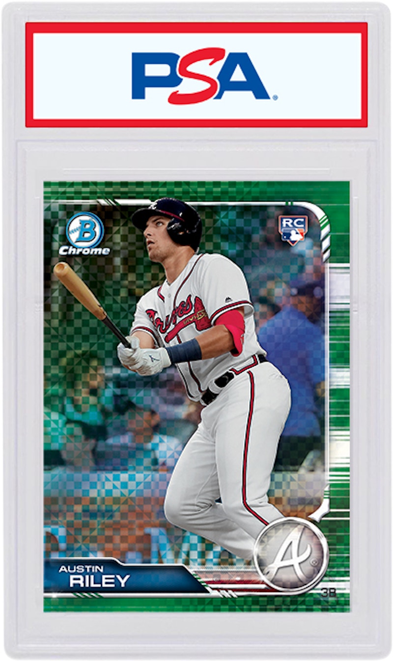 Austin Riley 2019 Bowman Chrome X Rookie Green X-Fractor /31 #84 (PSA or BGS Graded)