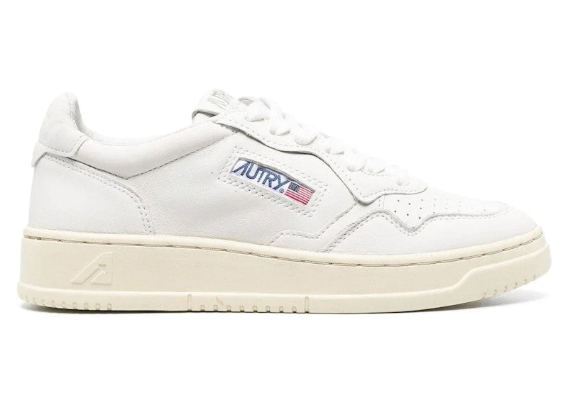 Autry Medalist Leather Low White Nappa (Women's)