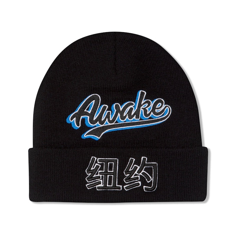 Awake Chinatown Script Beanie Black
