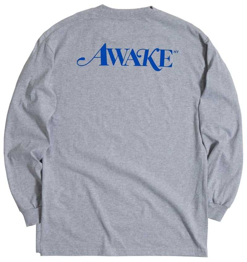 Awake Classic Logo L/S Tee Heather Grey