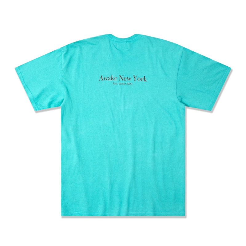 Awake Classic Outline Logo T-shirt Teal