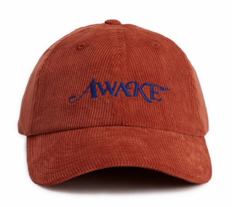 Awake Corduroy Classic Logo Dad Hat Orange