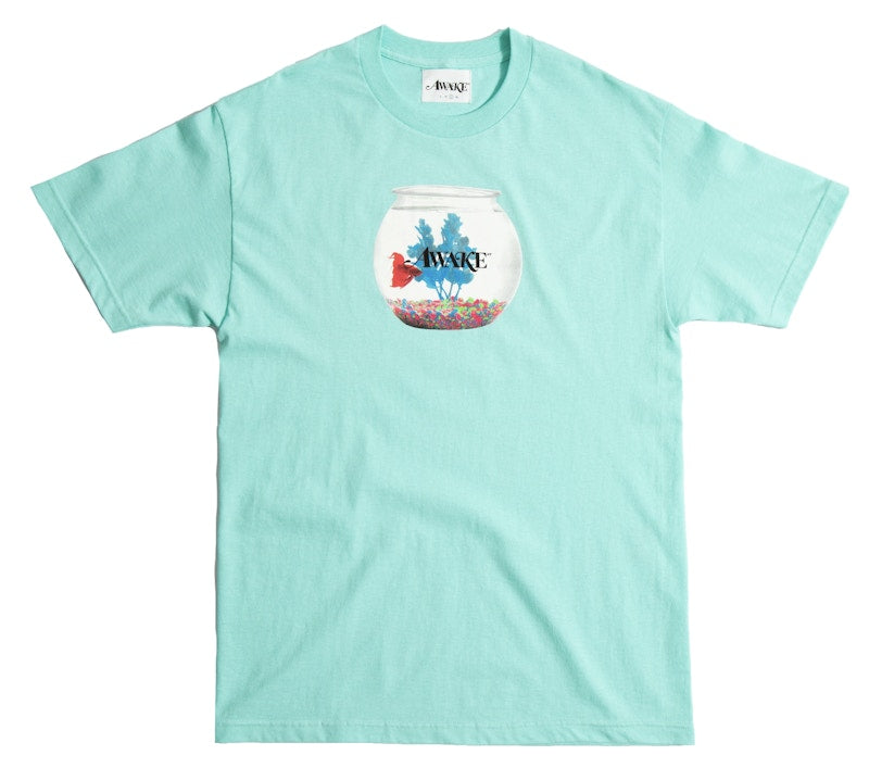Awake Fish Bowl Tee Seafoam