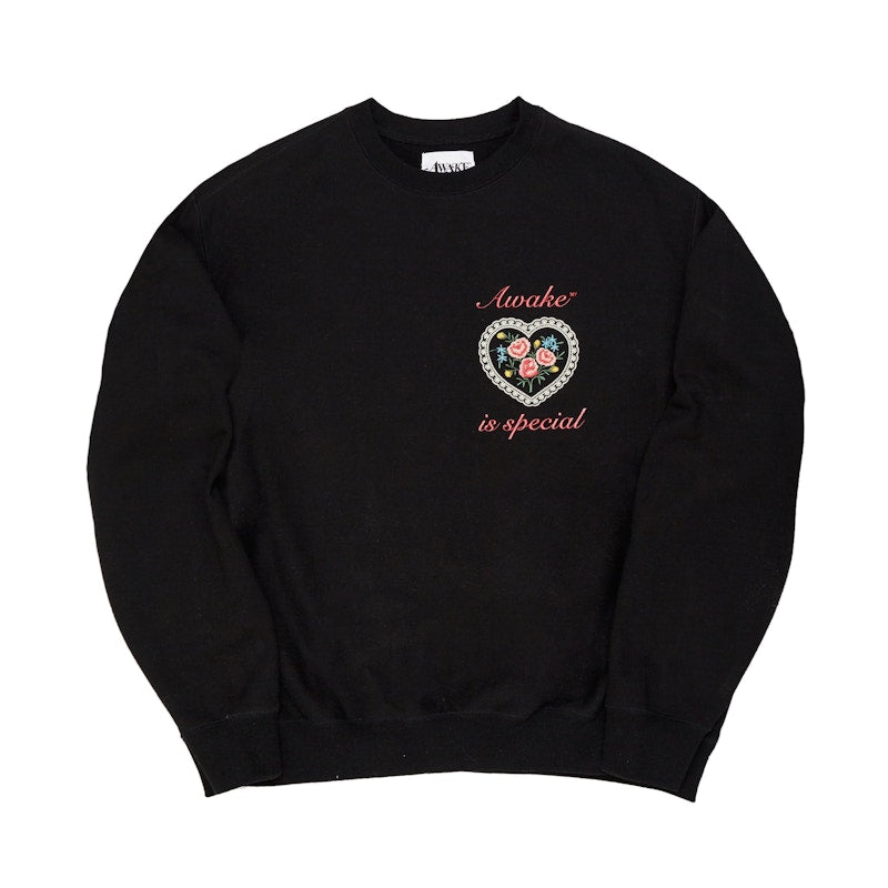 Awake Is Special Crewneck Sweatshirt Black