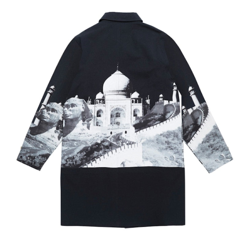 Awake Landmark Trench Coat Black