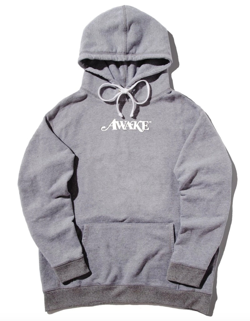 Awake Metallic Foil Logo Hoodie Gray