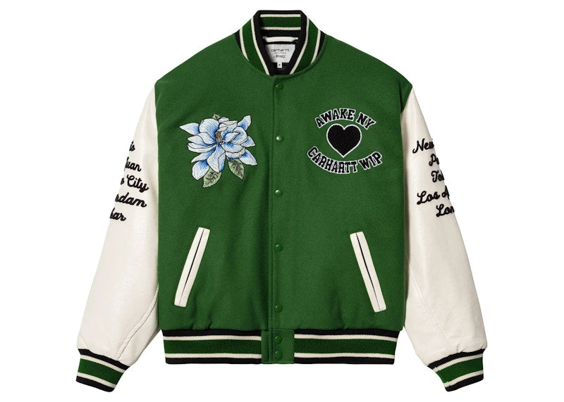 Awake NY X Carhartt WIP Teddy Jacket Green/Cream