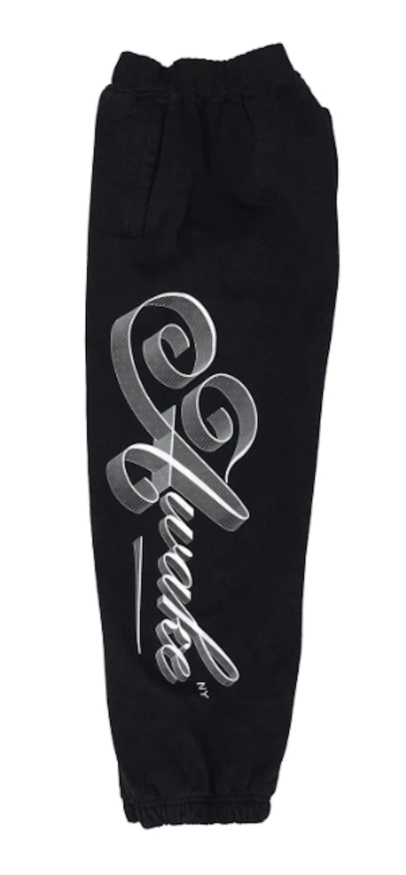 Awake Ribbon Script Logo Sweatpant Black