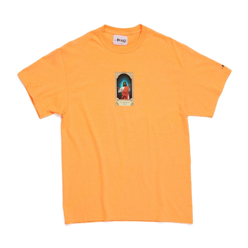 Awake Slapbox With Jesus Tee Orange