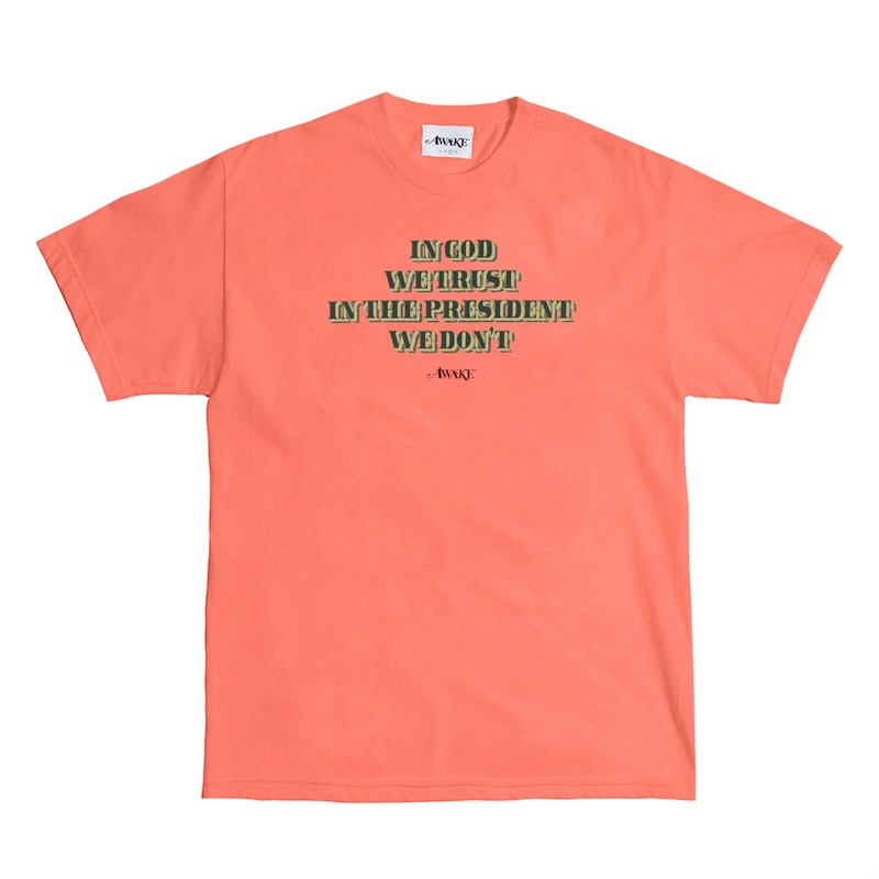 Awake Trust Tee Coral