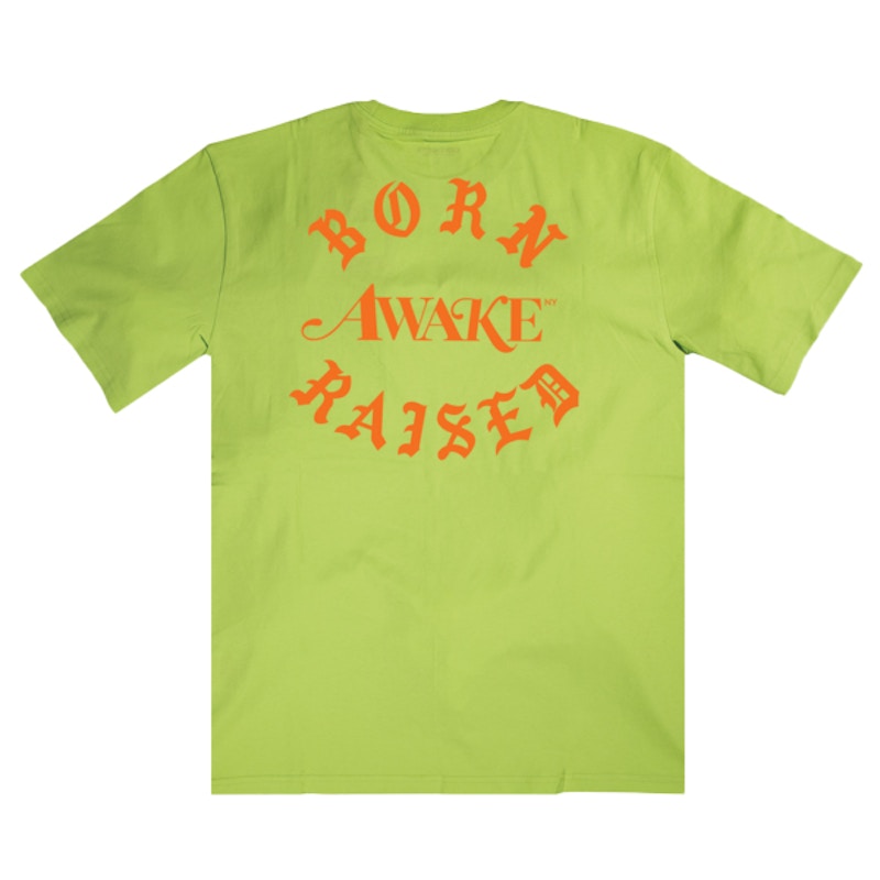Awake x Born X Raised Carhartt WIP Pocket Tee Lime