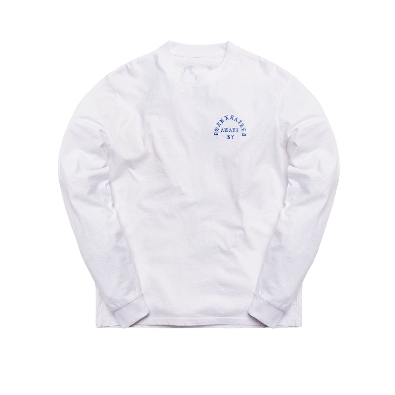 Awake x Born X Raised Coast To Coast L/S Tee White