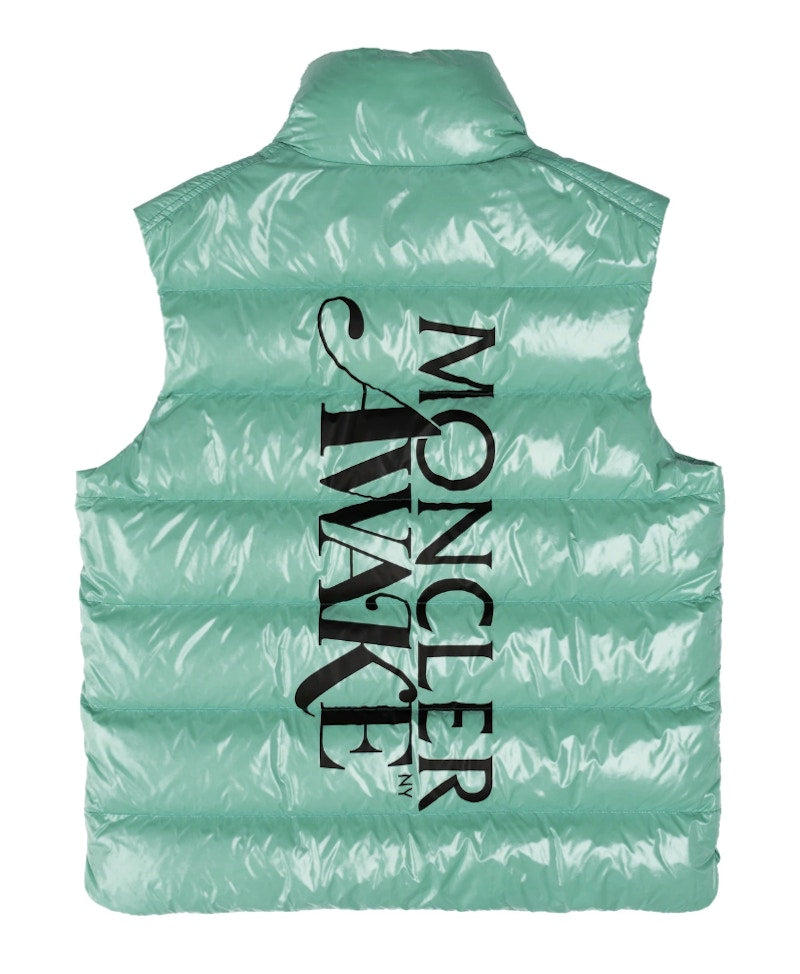 Awake x Moncler Parker Gilet Puffer Vest Light Green