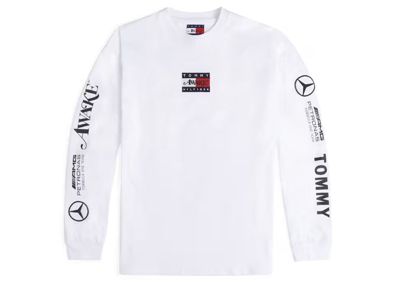 Awake x Tommy x Mercedes-AMG F1 L/S Tee White