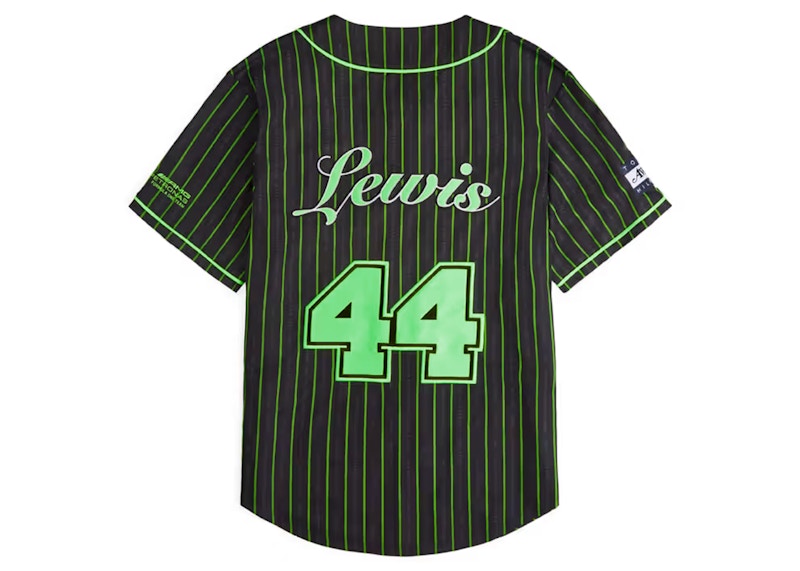 Awake x Tommy x Mercedes-AMG F1 Lewis Baseball Jersey Black