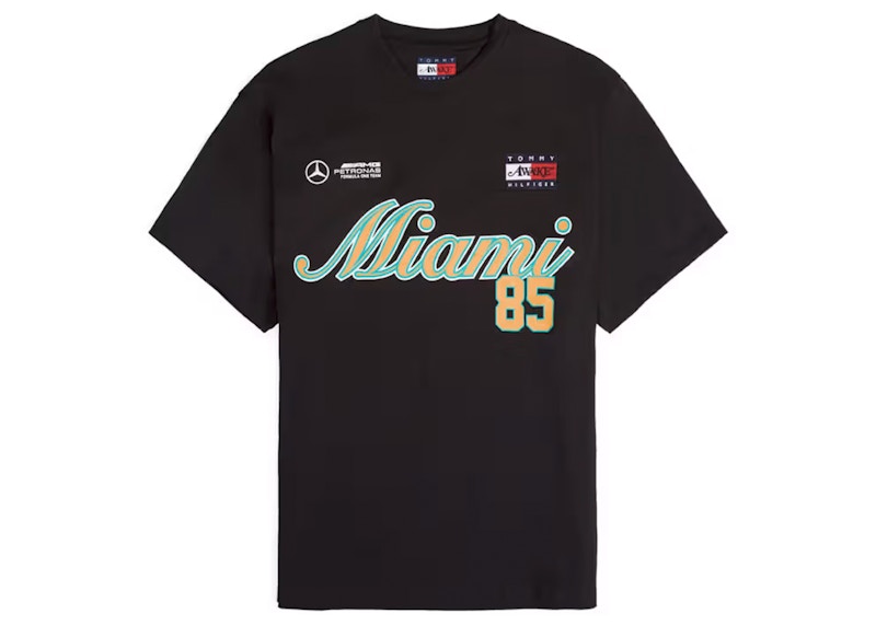 Awake x Tommy x Mercedes-AMG F1 Tee Black
