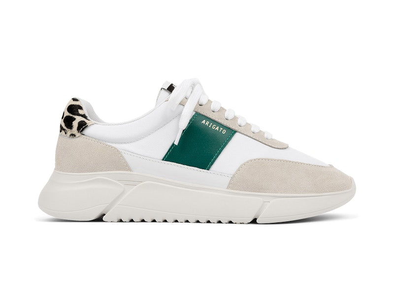 Axel Arigato Genesis Vintage Runner White Kale Green Leopard Print (Women's)