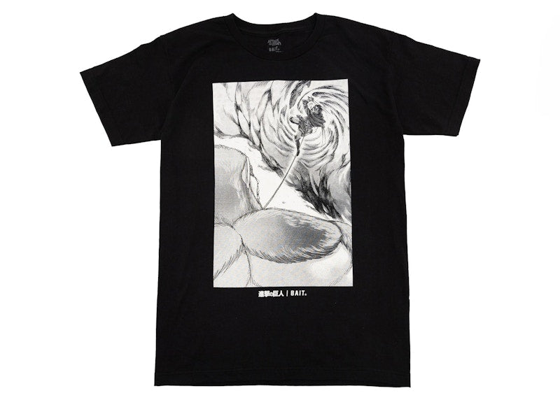 BAIT x Attack On Titan Levi Tee Black