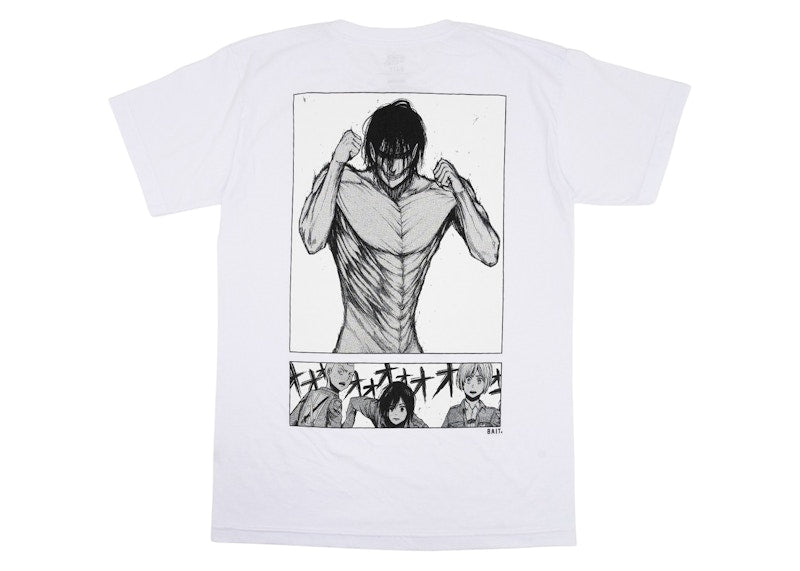 BAIT x Attack On Titan The Roar Tee White