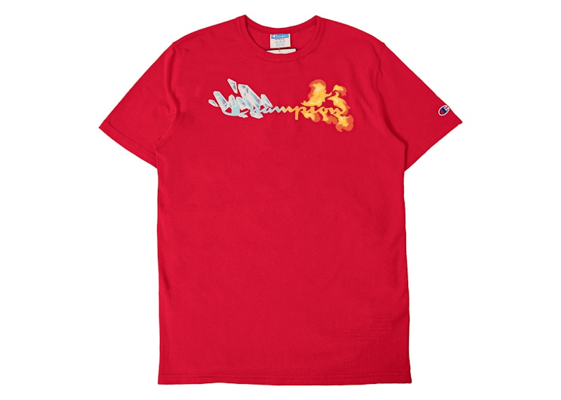 BAIT x Champion x My Hero Acadamia Shoto Tee Red