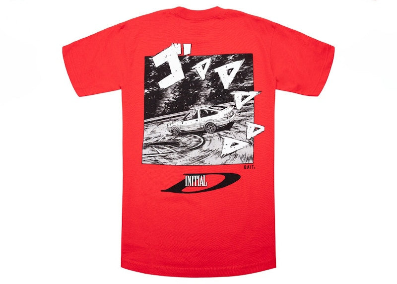 BAIT x Initial D Drift Design Tee Red