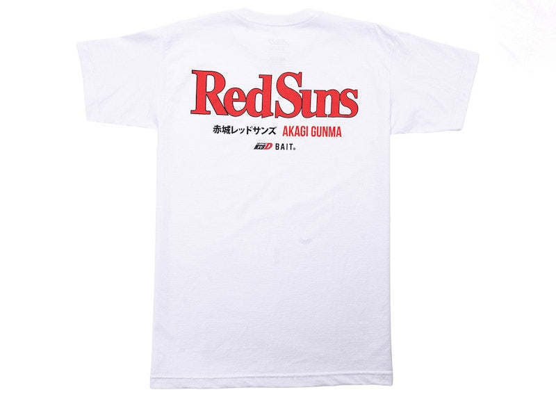 BAIT x Initial D Red Suns Tee White