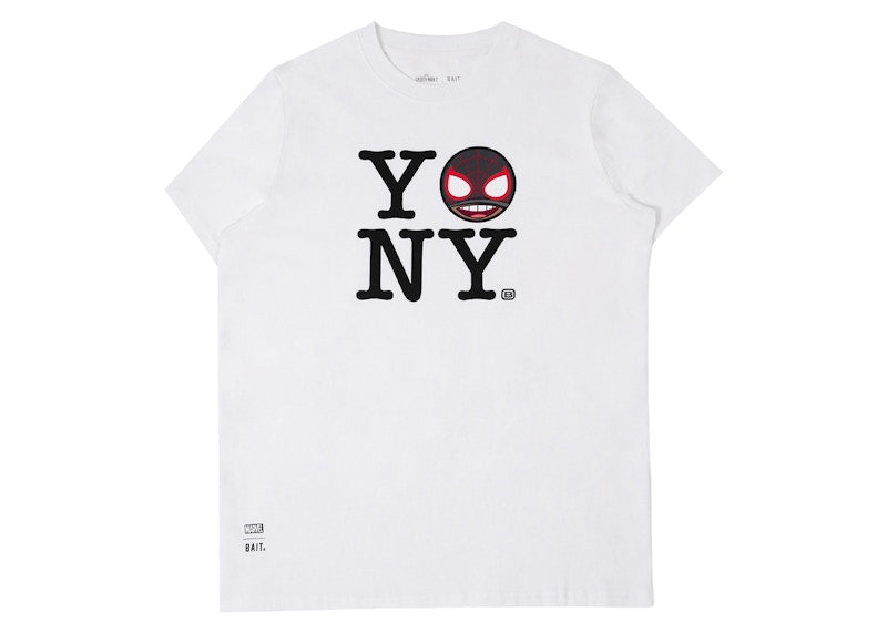 BAIT x Marvel Spider-Man 2 Yo Ny Tee White