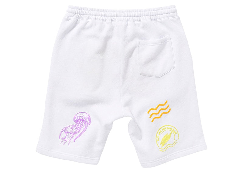 BAIT x Mountain Dew Fleece Shorts White