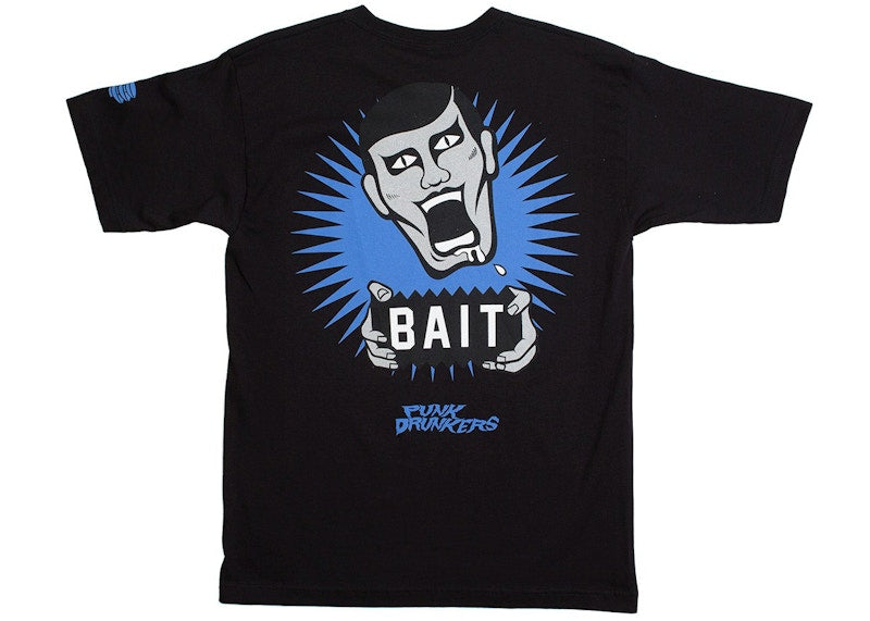 BAIT x Punk Drunkers Tee Black