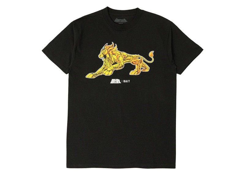 BAIT x Saint Seiya Leo Gold Tee Black
