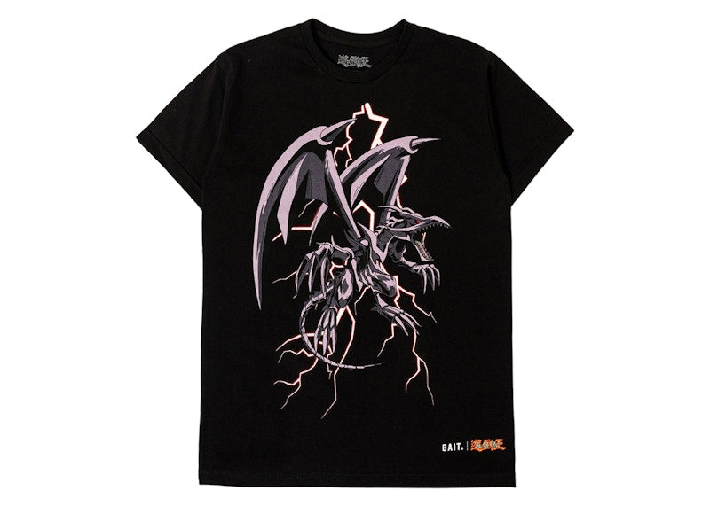 BAIT x Yu Gi Oh Red Eyes Glow In The Dark Tee Black