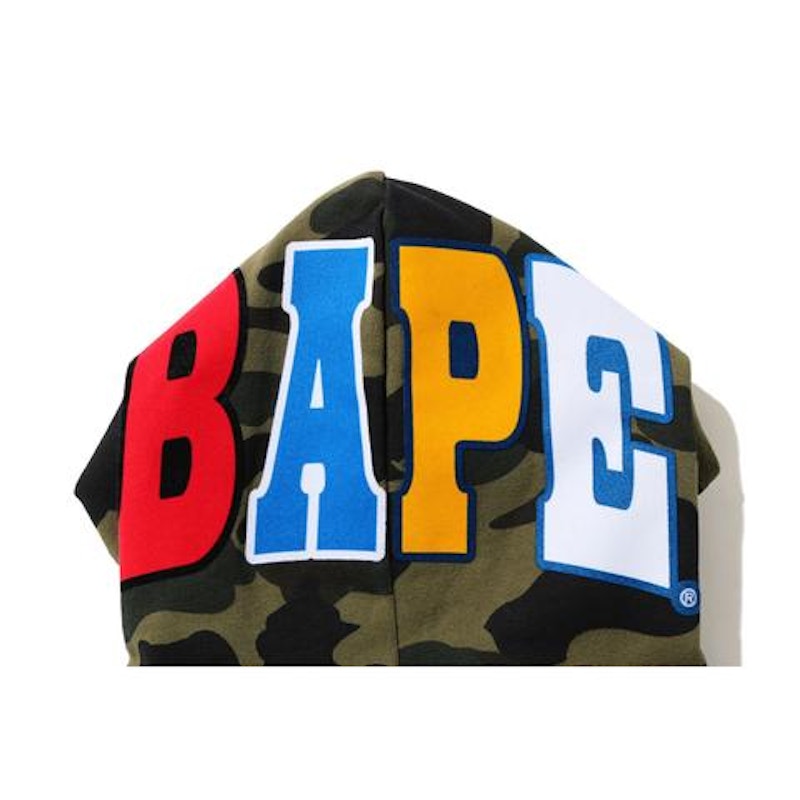 BAPE 1St Camo 2Nd Ape Pullover Hoodie Green