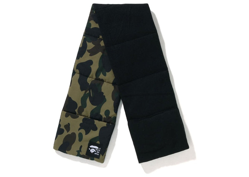 BAPE 1St Camo Pocket Fleece Scarf Green
