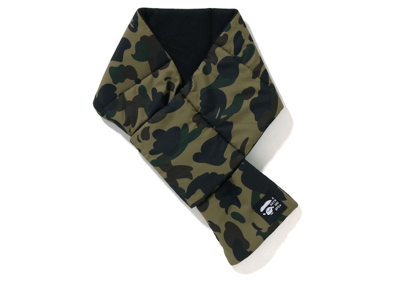 BAPE 1St Camo Pocket Fleece Scarf Green