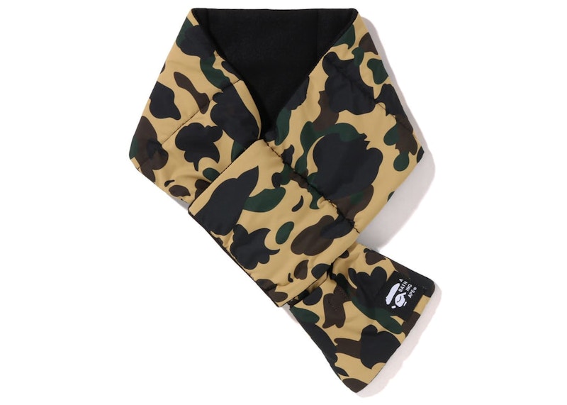 BAPE 1St Camo Pocket Fleece Scarf Yellow