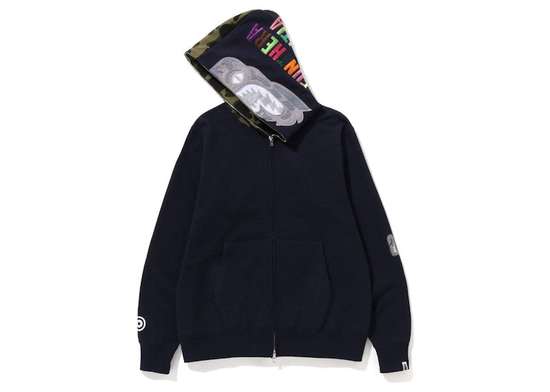 BAPE 1St Camo Tiger Full Zip Hoodie (SS23) Navy
