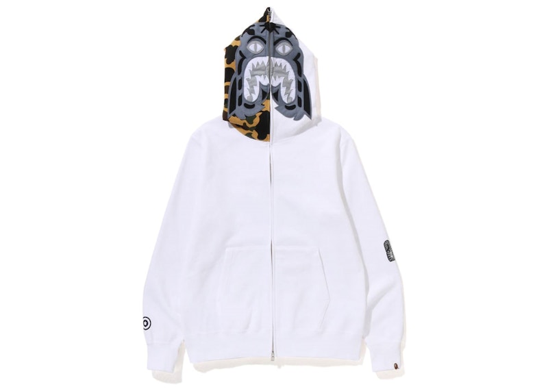 BAPE 1St Camo Tiger Full Zip Hoodie (SS23) White