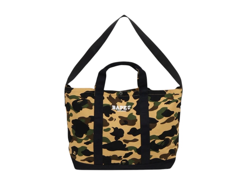 BAPE 1st Camo 2Way Tote Bag Yellow