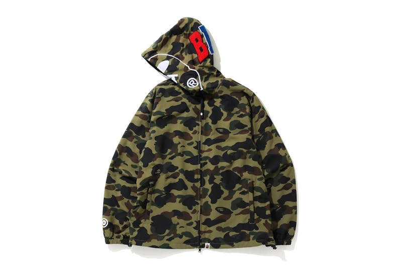 BAPE 1st Camo 2nd Ape Full Zip Hoodie Jacket Green