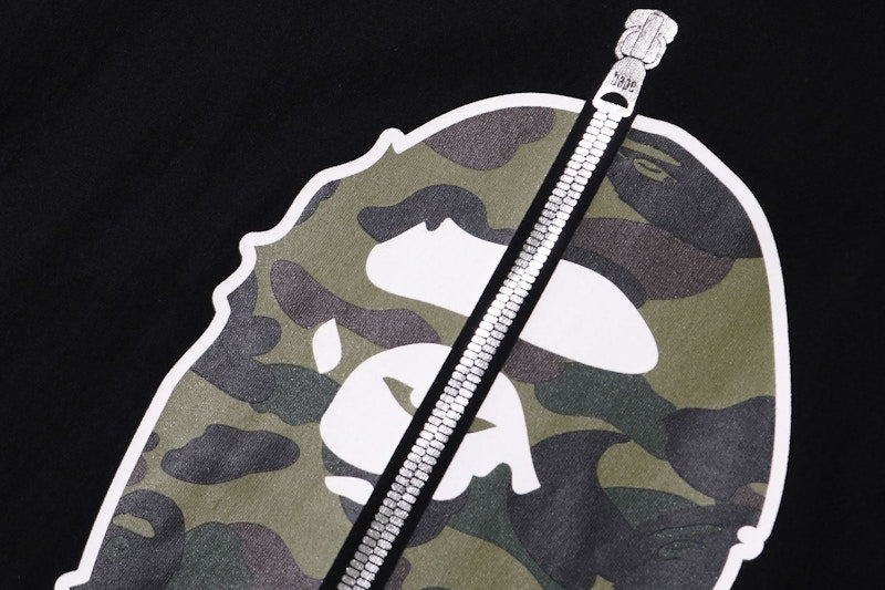 BAPE 1st Camo 2nd Ape Tee Black/Green