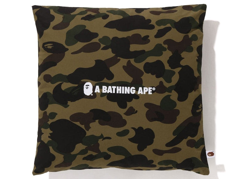 BAPE 1st Camo A Bathing Ape Square Cushion Green