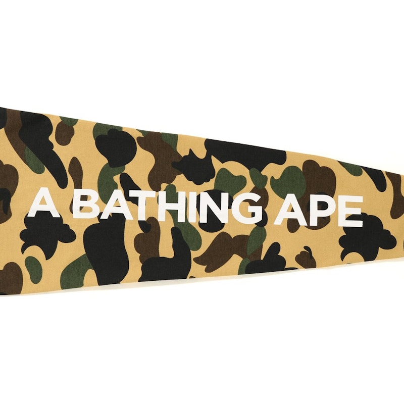 BAPE 1st Camo Ape Head Layered LS Tee Black/Yellow