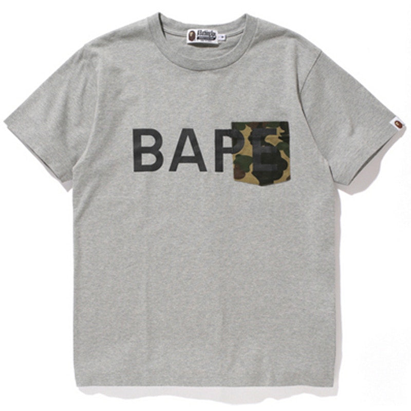 BAPE 1st Camo Bape Pocket Tee Grey/Green
