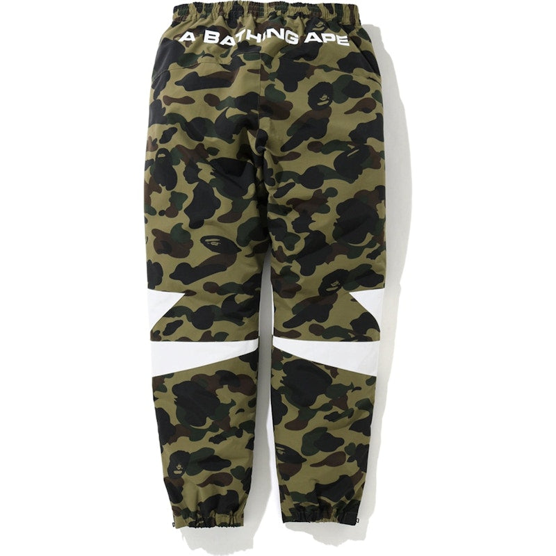 BAPE 1st Camo Bapesta Track Pants Green